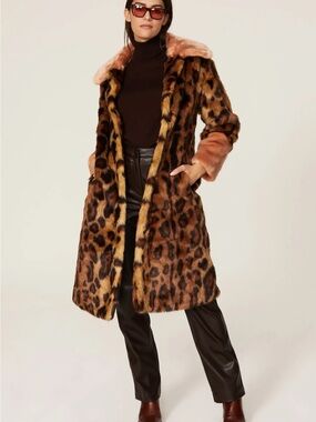 Unreal Fur Orient Express Coat Size S